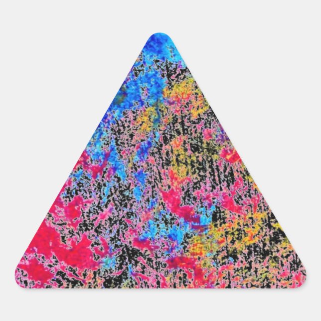 Triangular Pegatina de pintura (Anverso)