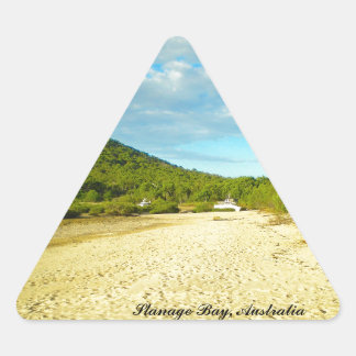 Triangular Pegatina de Stanage Bay Australia
