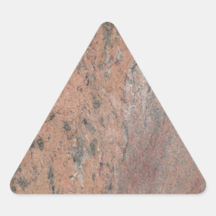 Triangular Pegatina de triángulo de mármol rosa y gris