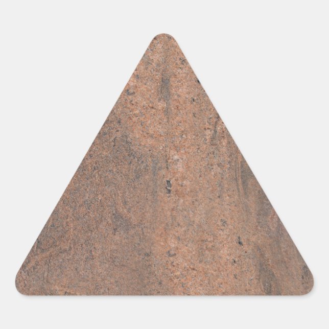 Triangular Pegatina de triángulo de mármol rosa y gris (Anverso)