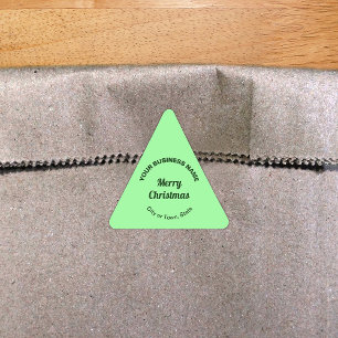 Triangular Pegatina de triángulo de negocios de Navidades ver