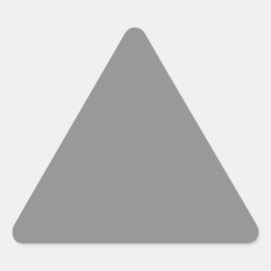 Triangular Pegatina de triángulo gris claro