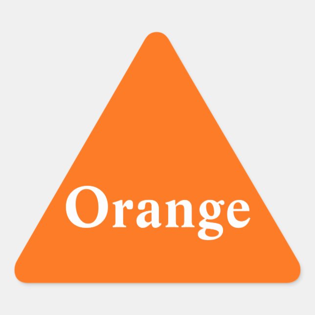 Triangular Pegatina de triángulo naranja (Anverso)