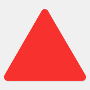 Triangular Pegatina de triángulo rojo