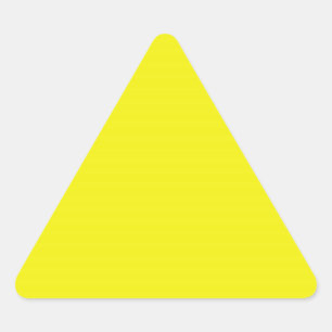 Triangular Pegatina del triángulo amarillo brillante