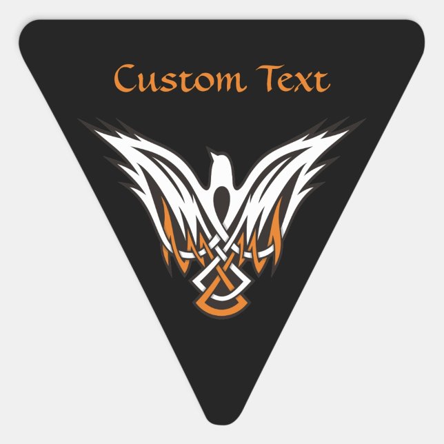 Triangular Pegatina del triángulo de aves celtas (Subido por el creador)