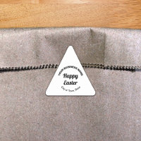 Pegatina del Triángulo de Negocios de Pascua Blanc