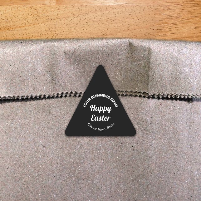 Triangular Pegatina del triángulo de negocios de Pascua Negra (Subido por el creador)
