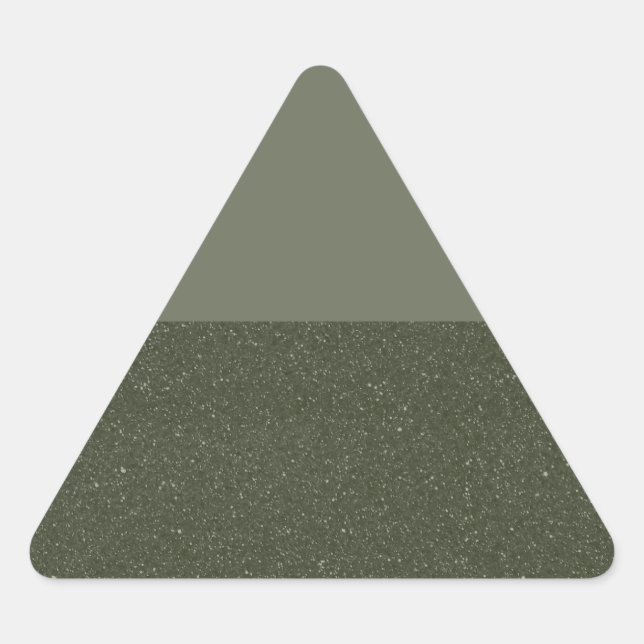 Triangular Pegatina del triángulo personalizado - División ve (Anverso)