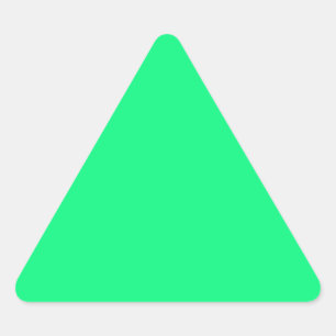 Triangular Pegatina del triángulo verde brillante