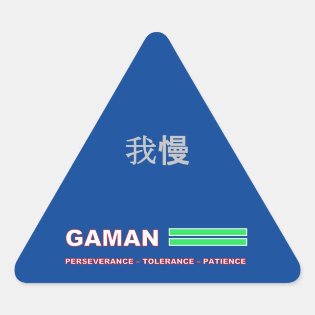 Triangular Pegatina GAMAN (Anverso)