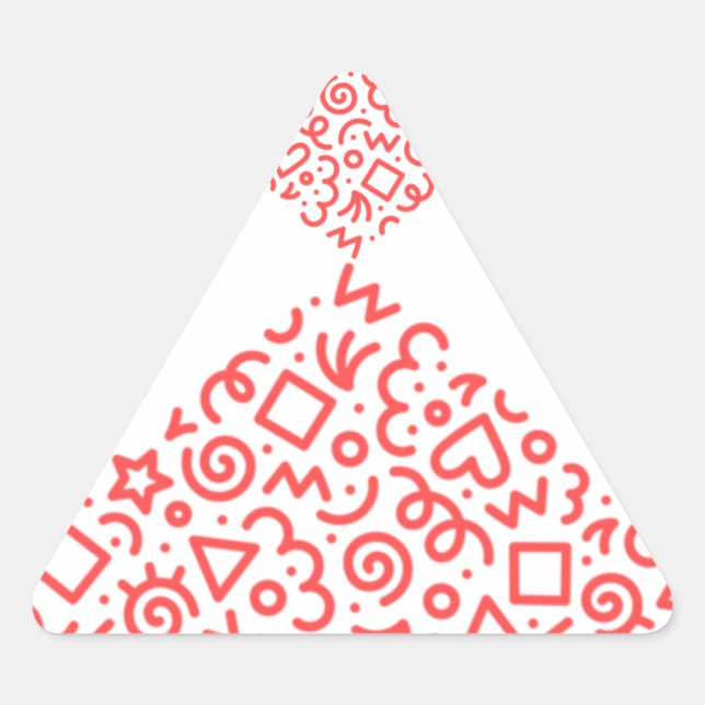 Triangular Pegatina - Regalo (Anverso)