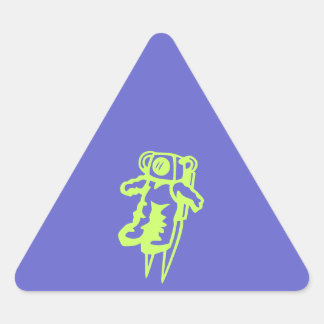 Triangular Pegatina Spaceman