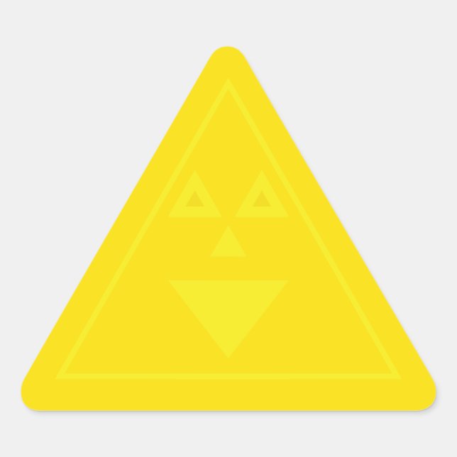 Triangular Pegatina Triangularmente (Anverso)