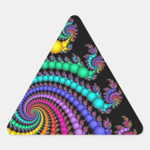 Triangular Regalo del pegatina del triángulo del orgullo gay