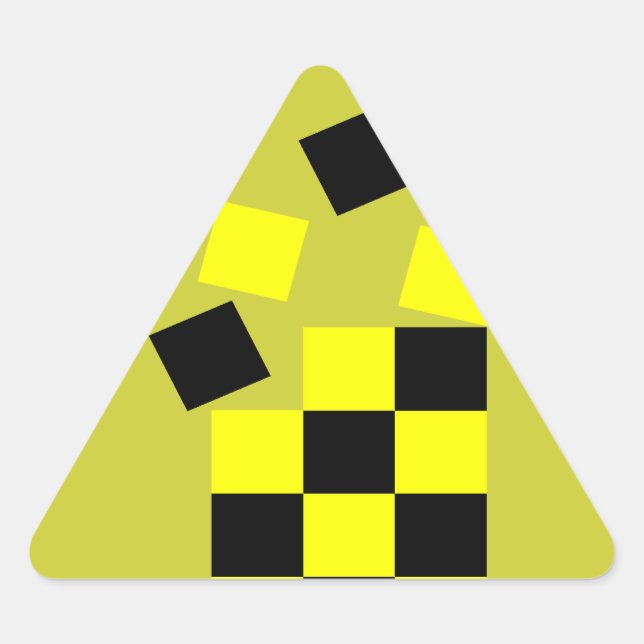 Triangular Rompecabezas - pegatina (Anverso)