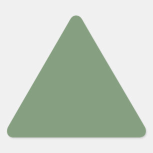 Triangular Sage Green Triangle Pegatina