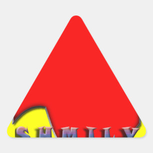 Triangular SHMILY Triangle Pegatina
