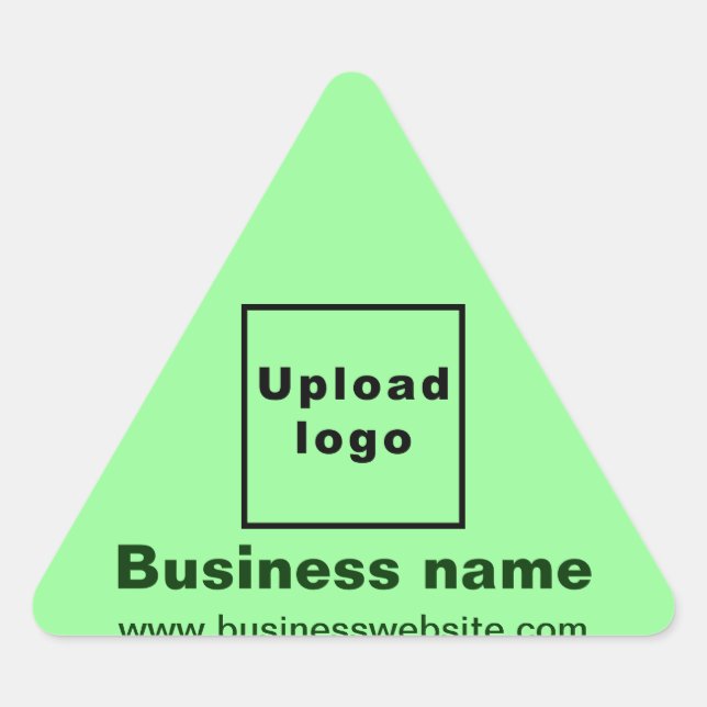 Triangular Sitio web de negocios sobre el Pegatina del Triáng (Anverso)