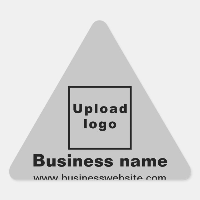 Triangular Sitio web de negocios sobre el Pegatina del Triáng (Anverso)