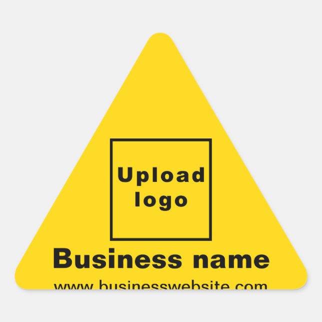 Triangular Sitio web de negocios sobre el Pegatina del Triáng (Anverso)