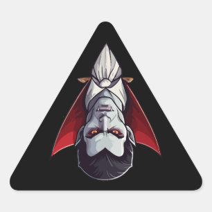 Triangular 🦇 Vampiro gótico Pegatina negro 🖤 🎃