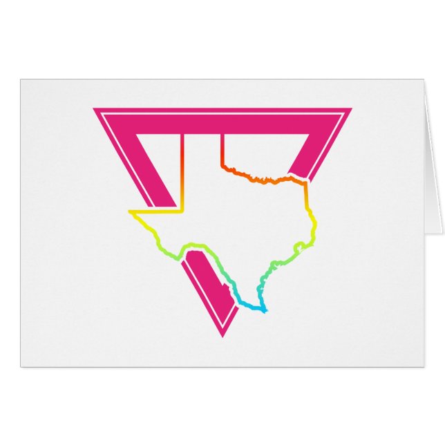 triángulo rosa texas (Anverso (Horizontal))