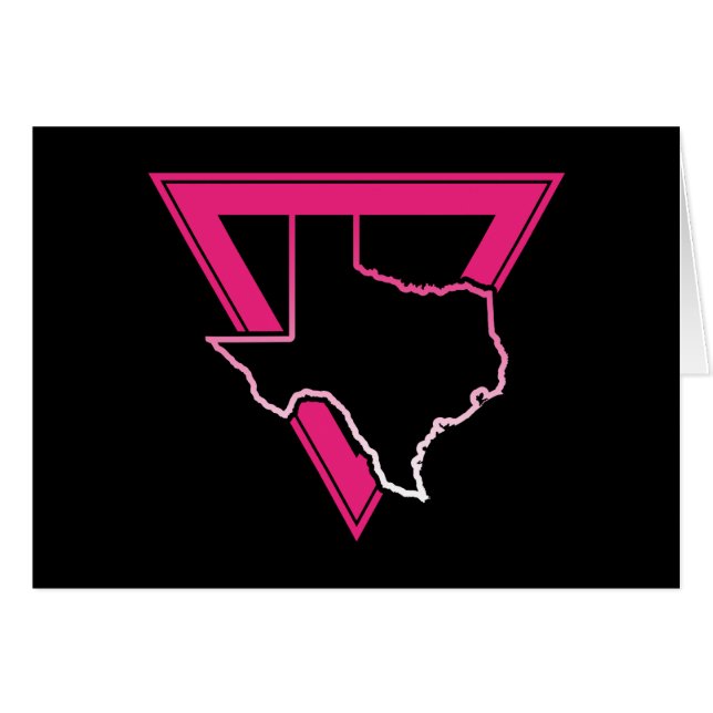 triángulo rosa texas (Anverso (Horizontal))