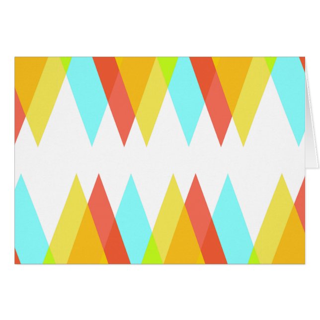 Triángulos amarillos, rojos y azules cadetes (Anverso (Horizontal))