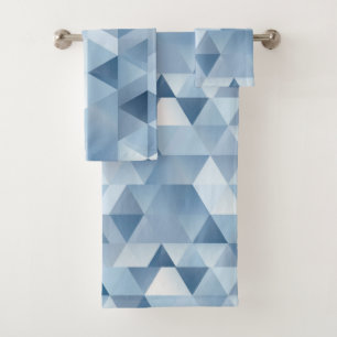 Triángulos en azul y gris