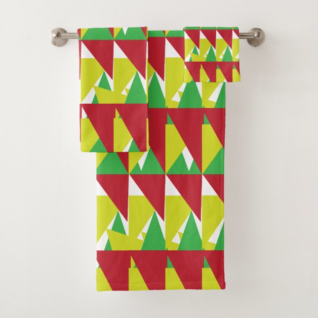 Triángulos geométricos coloridos (In situ)