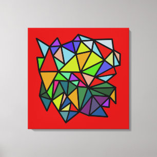 triángulos geométricos de arte colorido
