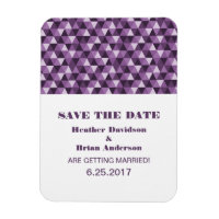 Triángulos geométricos Guardar el imán de fecha, p