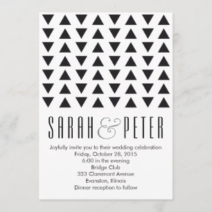 Triángulos Invitación a la boda moderna