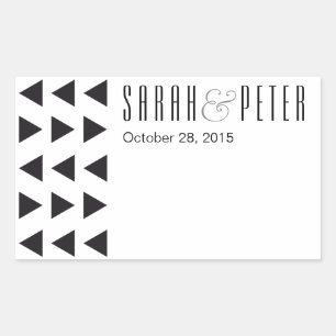 Triángulos modernos pegatinas personalizados