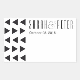 Triángulos modernos pegatinas personalizados
