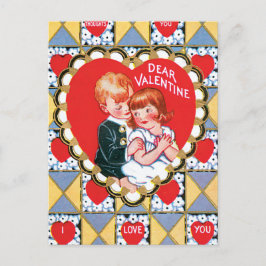 Triángulos y corazones de la tarjeta del día de