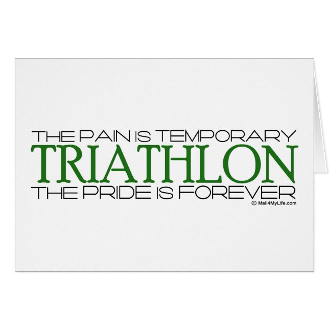 Triathlon - el orgullo es Forever (Anverso (Horizontal))