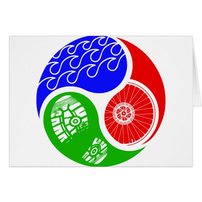 Triathlon TRI Yin Yang (Anverso (Horizontal))