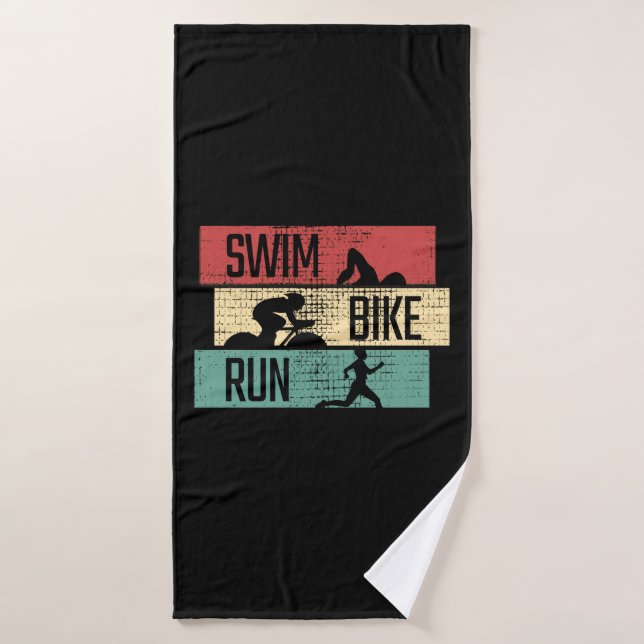 Triatlón - Huida en bicicleta de natación (Toalla de baño)
