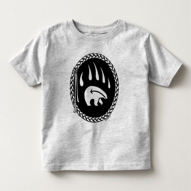 Tribal Bear Art Cebolla Camiseta Bear Claw Toddler (Anverso)