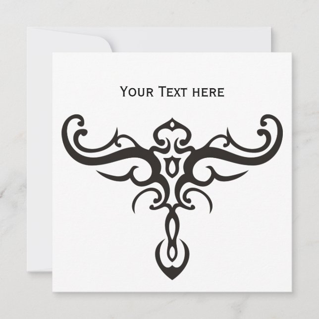 TRIBAL DE TATUAJE NEGRO III + tu idea (Anverso)