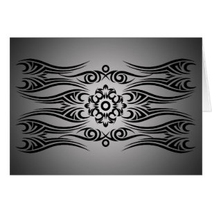 Tribal del tatuaje negro 1 desvanecimiento negro