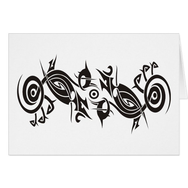 Tribal del tatuaje negro 2 (Anverso (Horizontal))