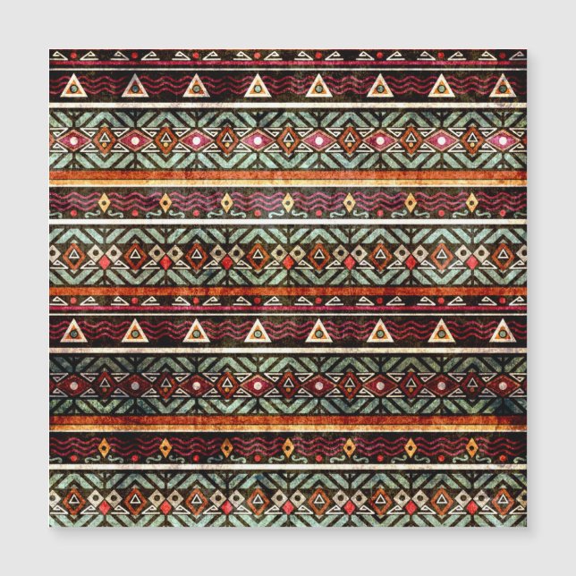 Tribal Grunge: Patrón Ethno Retro (Anverso)