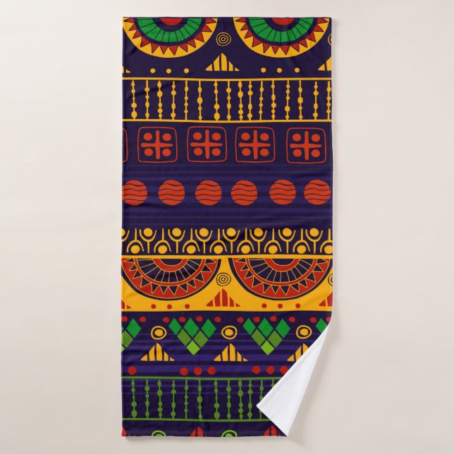 Tribal seamless pattern.  (Toalla de baño)