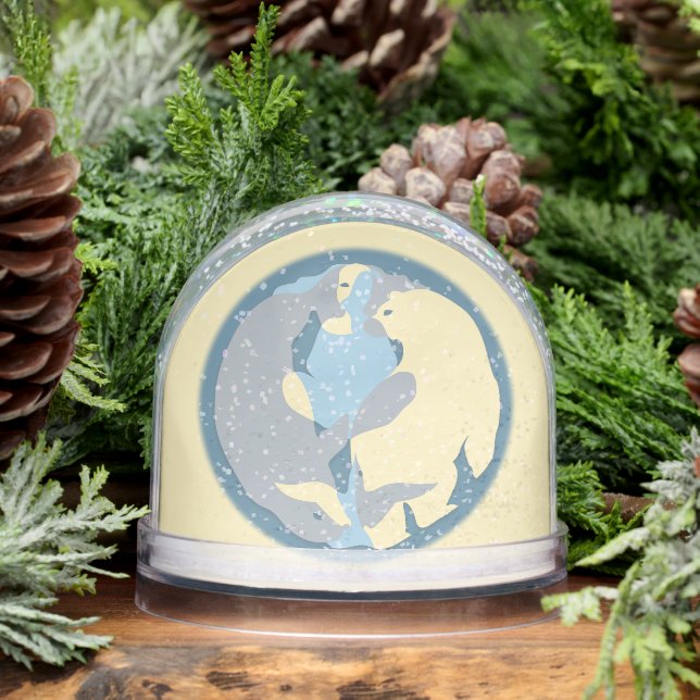 Tribal Snow Globe Custom Spirit Nature Snow Globes (Invierno)