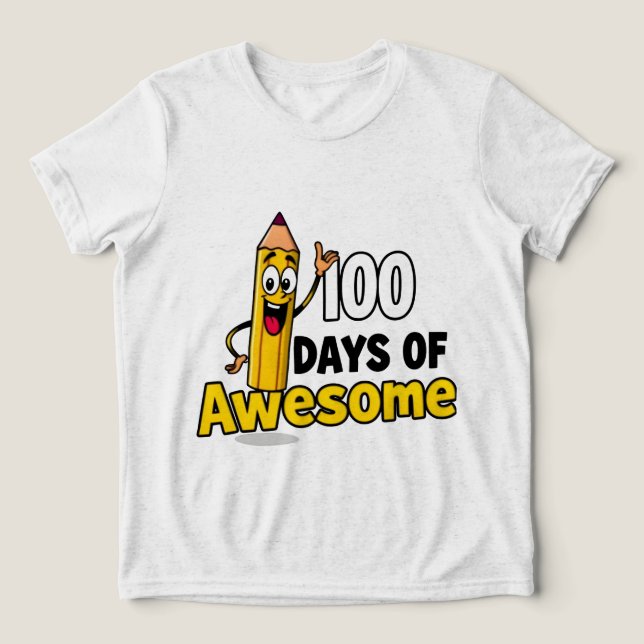 Triblenda 100 días de increíble camiseta (Diseño delantero )
