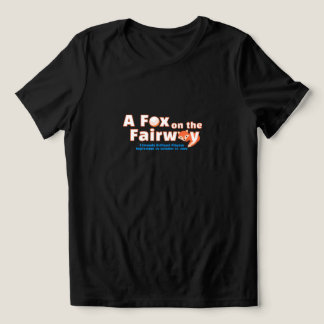 Triblenda "A" Fox on the Fairway - Mujeres - Camiseta Negra