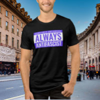 A veces camiseta antisocial siempre antifascista